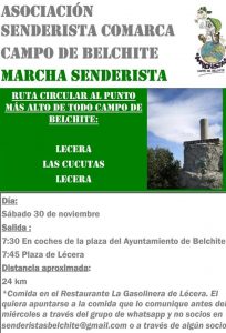 Marcha senderista de Lécera a Las Cucutas y volver