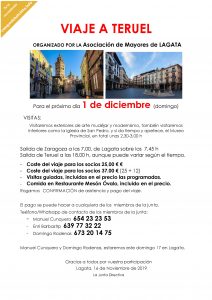 Viaje a Teruel @ Zaragoza y Lagata