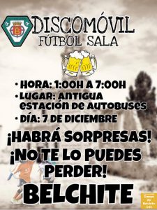 Discomóvil del Fútbol Sala de Belchite @ Belchite