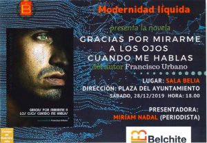 Presentación de la novela Gracias por mirarme a los ojos cuando me hablas @ Belchite