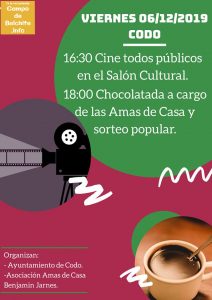 Tarde de Cine y chocolate en el Puente de la Constitución en Codo @ Codo