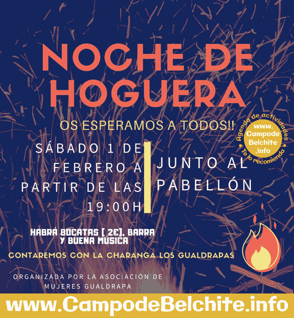 Noche de hoguera en Azuara