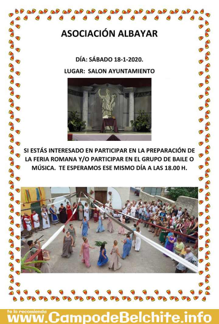 Participar en la preparación de la Feria Romana
