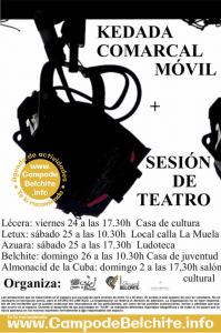 Kedadas Comarcales Móviles con Sesión de teatro @ Lécera