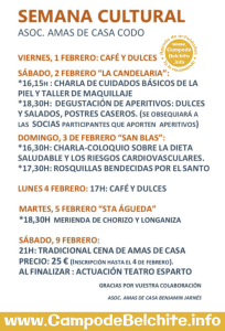 Semana Cultural Benjamín Jarnés @ Codo