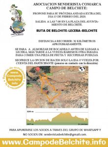 Andada de Belchite a Lécera y vuelta a Belchite @ Belchite