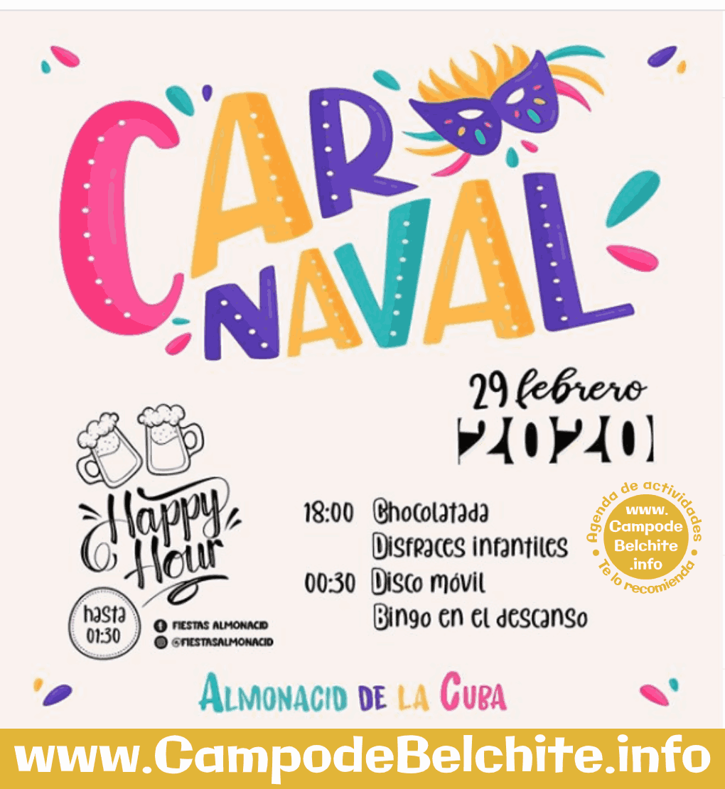 Carnaval Almonacid de la Cuba 2020