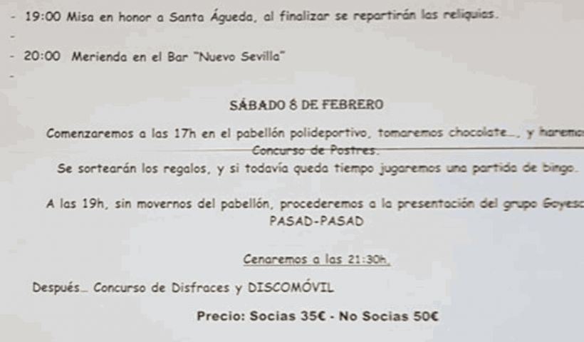 Santa Águeda 2020 en Belchite
