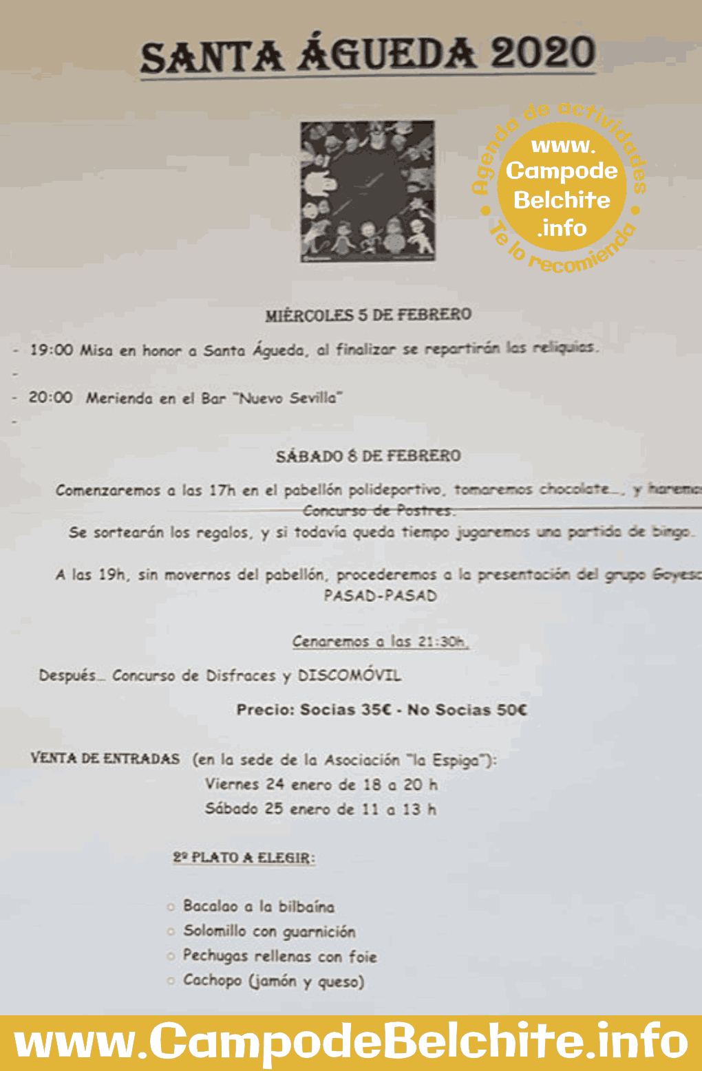Santa Águeda 2020 en Belchite