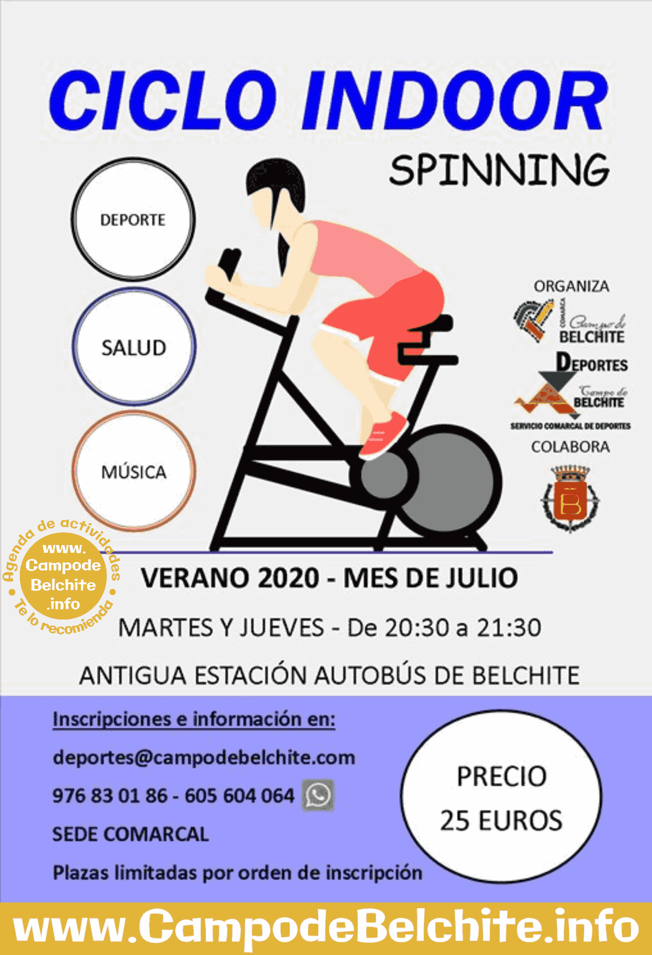 Ciclo Indor Spinning en Belchite