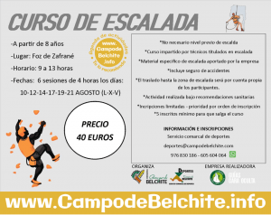 Curso de Escalada en Foz de Zafrané de La Puebla de Albortón @ La Puebla de Albortón