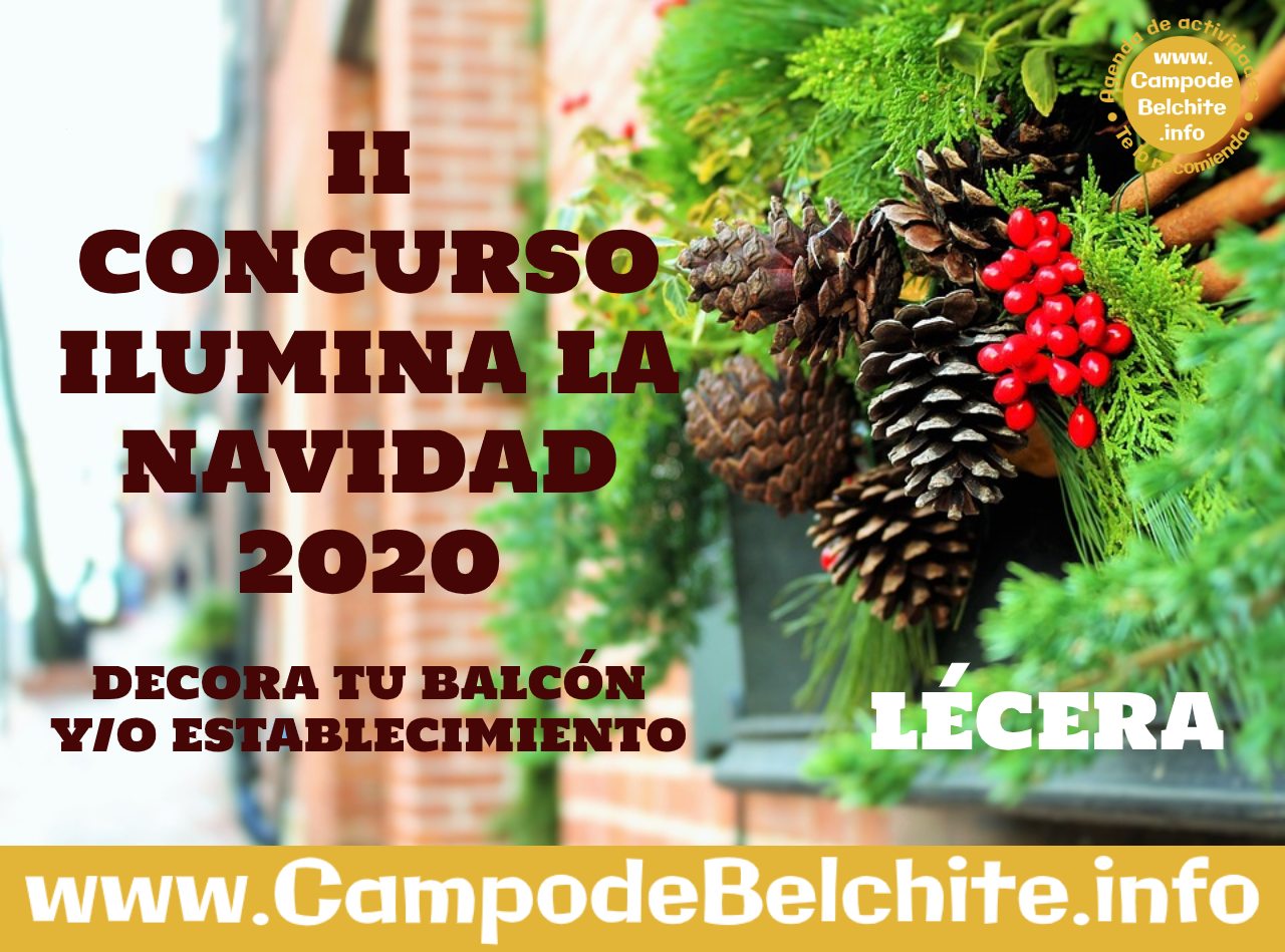II Concurso Ilumina la navidad 2020 Lécera