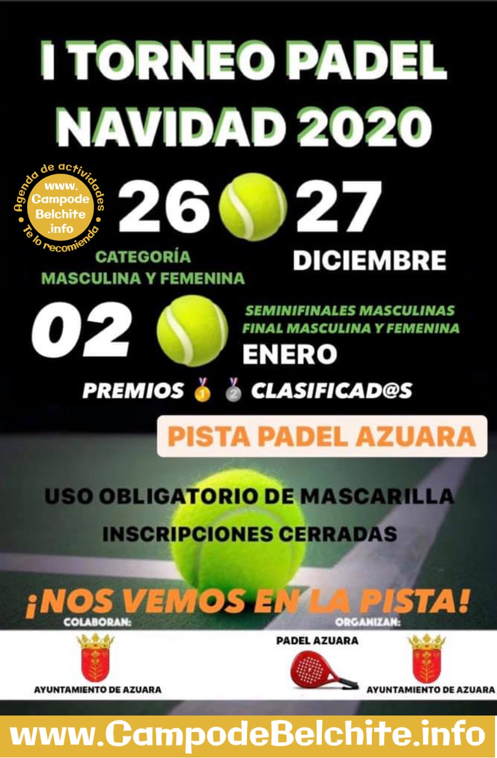 I Torneo de Pádel de Navidad 2020