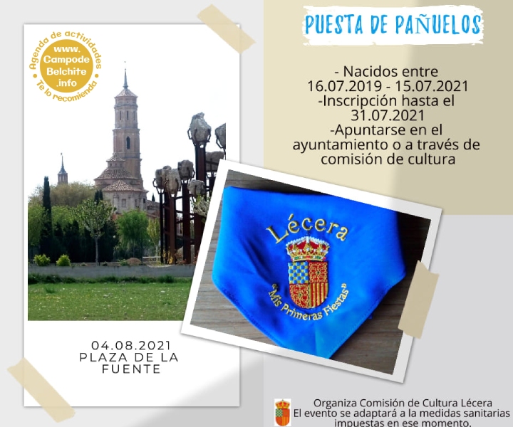 Puesta de pañuelos