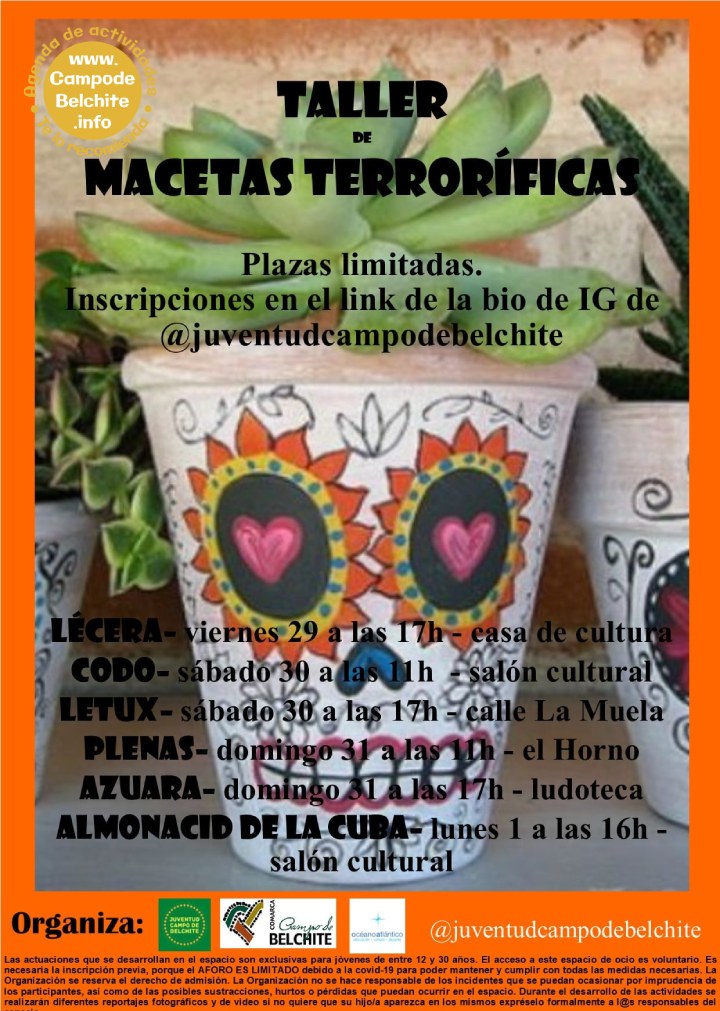 Taller de macetas terroríficas