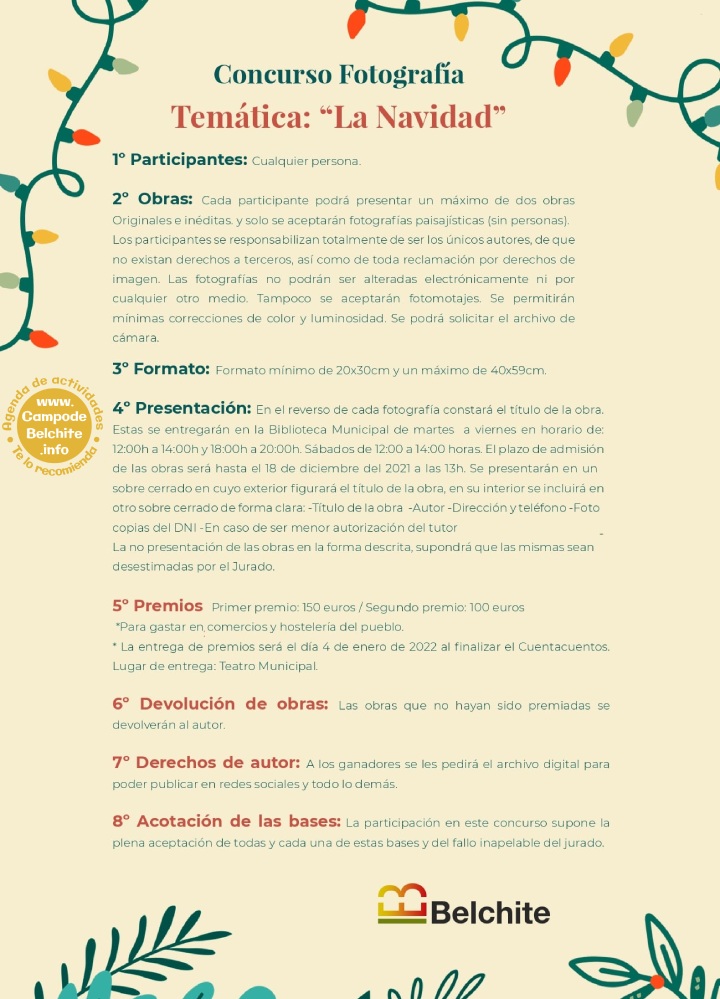 Concurso de Fotografía Temática La Navidad