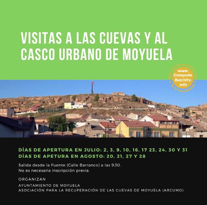 Visitas a las cuevas y al casco urbano de Moyuela