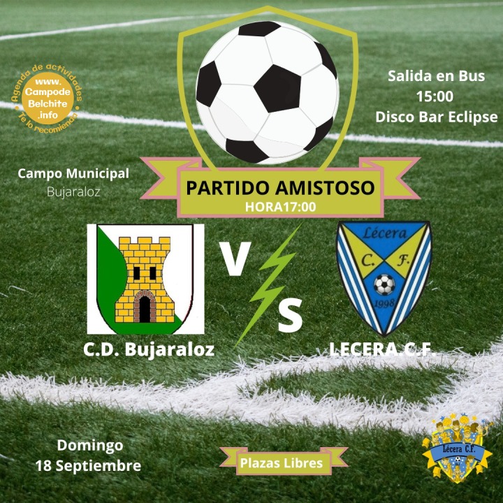 Salida en Bus a ver Partido C.D.Bujaraloz - Lécera C.F.