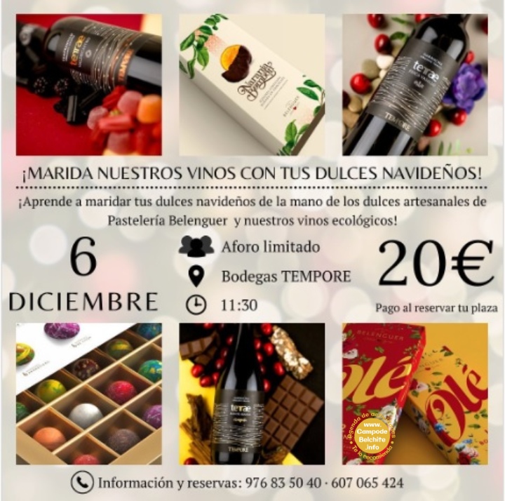 Marida nuestros vinos con tus dulces navideños