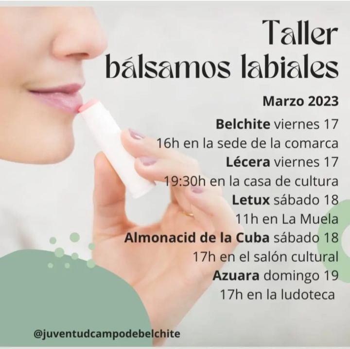 Taller balsamo labiales