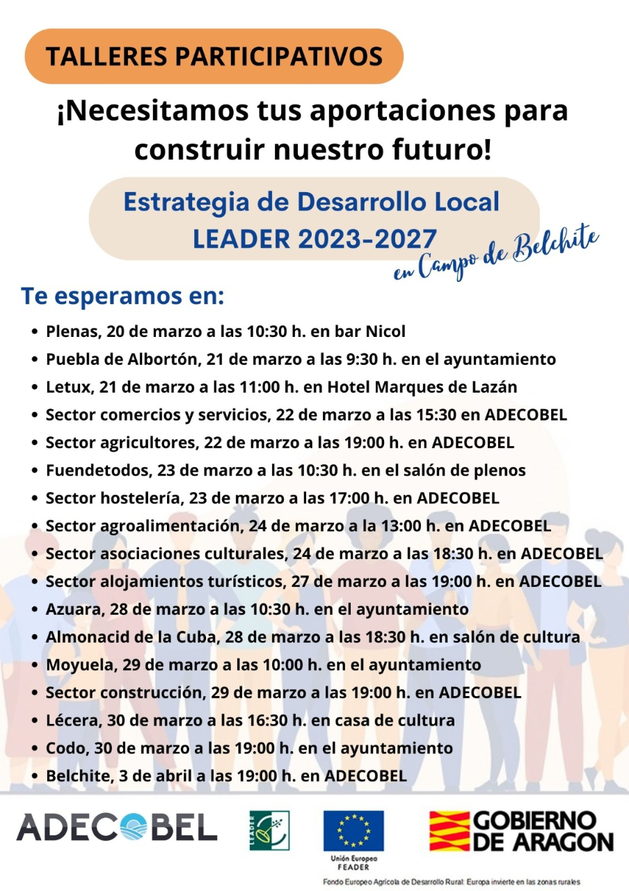 Taller participativo Estrategia de desarrollo local LEADER 2023 2027